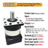 High Precision Planetary Reducer 6.35/8/11/14mm input Ratio 5:1 10:1 for Nema 23 57mm Nema34 86 Stepper 60mm Servo Motor Gearbox