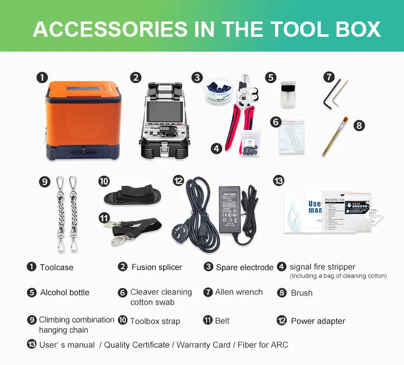 Signalfire AI-9 AI-5 Pro AI-6C+ AI-6A+ AI-20 AI-30 Multi-language Fiber Optic Splicing Machine Optical Fiber Fusion Splicer