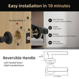 Viladepot Smart Lock Fingerprint Door Lock App Control TYPE-C Interface Passcode Unlock Electronic Touchscreen Keypad