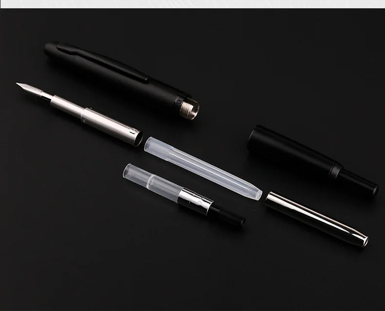 MOONMAN A1 Metal Press fountain pen Fish scale pattern design EF 0.4MM Nib writing ink pens school office supplies gifts pen
