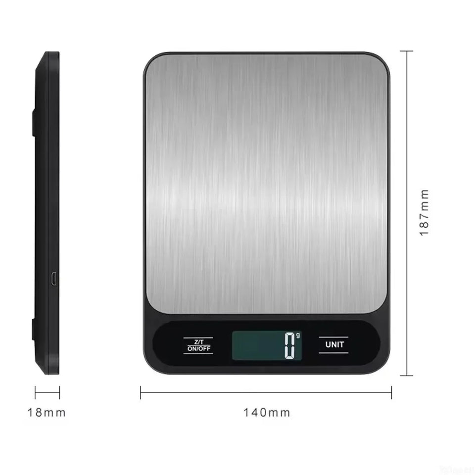 Digital Kitchen Scale Weight Electronic Scale Food Coffee Scales Smart Electronic Waterproof Digital Scale For Baking and Cook