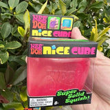 Nice Cube Stress Relief Toy | Super Solid Squish Sensory Fidget | Slow Rising Ice Cube Anxiety Relief