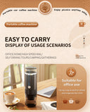 Portable Coffee Machine Coffee Maker Electric Capsule Ground Coffee Brewer Fit For Coffee Powder and Coffee Capsul Suitable