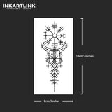 Ancient symbols Temporary Tattoo,Lasts To 15 Days New Technology Magic Waterproof Semi Permanent Sticker.