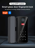 Bluetooth Electronic Glass LOCK Fingerprint Recognition Smart Lock Tuya APP Rfid Card Biometric Unlock for Glass Door Lock