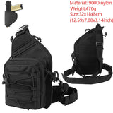 Concealed Carry Bag Tactical Crossbody Sling Backpack Shoulder Gun Holster Bag Chest Pack EDC Pouch Pistol Holster Bag Hunting