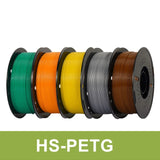 KINGROON 5KG(11LBS) PLA PETG HS-PLA HS-PETG Filament 1.75mm High Speed 3D Printer Material Matte PLA 1kg*5 Roll Mix Color New