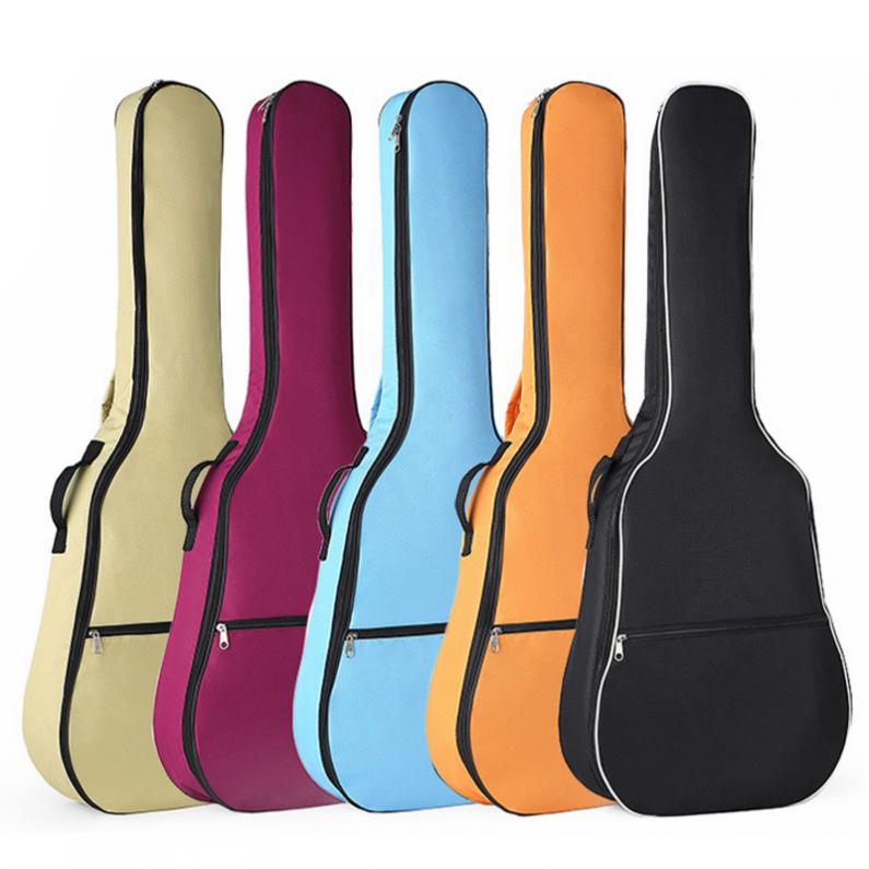 41 Inch Acoustic Guitar Gig Bag Case Portable Oxford Fabric Waterproof Double Straps Padded Soft Backpack Guitar Accessories