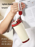 Ceramic Lined Insulated Cup Travel Coffee Cup with Sealed Lid Reusable Ceramic Lining High Aesthetic Value