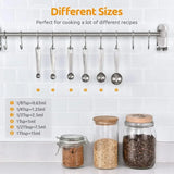 6pcs/set Food-grade Stainless Steel Measuring Spoon Anti-Scratch Sugar Coffee Powder Spice Scoop for Home Baking Daily Cooking