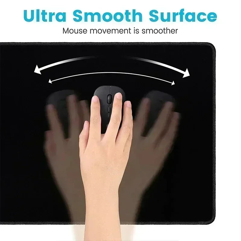 Kawaii Coffee Cat Mouse Pad Black Square Gaming Accessory Rubber Deskmats HD Non-Slip Computer Keyboard Mat New Laptop Mousepad