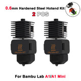 Hotend Kit For Bambu Lab A1/A1 Mini Fast Speed Hot End Assembly 0.2/0.4/0.6/0.8mm Hardened steel Nozzle 3D Printer Part