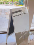 Outdoor photo mirror floor-to-ceiling clothing store display board door sign billboard mirror