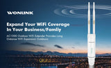 Wonlink 1200Mbps Outdoor Access Point 48V POE Wifi Router /Repeater 5G+2G Weatherproof Long Range Omnidirectional Antena Extend
