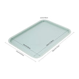 24Pcs Stackable Restaurant Trays Non-Slip Surface Commercial PP Food Serving Tray Set for Fast Food Hotel School Cafeteria