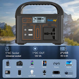 Gaiaray Portable Power Station 100W 24000mAh LiFePO4 Charging Energy Station Solar Generator AC 220V Power Bank for Camping