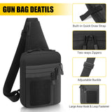 Concealed Carry Bag Tactical Crossbody Sling Backpack Shoulder Gun Holster Bag Chest Pack EDC Pouch Pistol Holster Bag Hunting