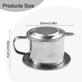 Authentic Vietnamese 50ml/100ml Coffee Pot, Stainless Steel Drip Filter Coffee Maker, Enjoy Traditional Coffee Brewing At Home