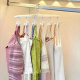 12-Hook Rotating Hanger – Space-Saving Closet Organizer for Ties, Belts, Underwear, Skirts | Portable Home & Dorm Storage