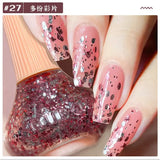 New Oily Gel Nail Polish Glitter Sparking Autumn Winter Milk Coffee Color Varnish No Bake Quick Dry Nail Art Salon Nail Polish