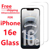 4PCS Full Cover Tempered Glass For iPhone 16e Screen Protector For iPhone16e Glass