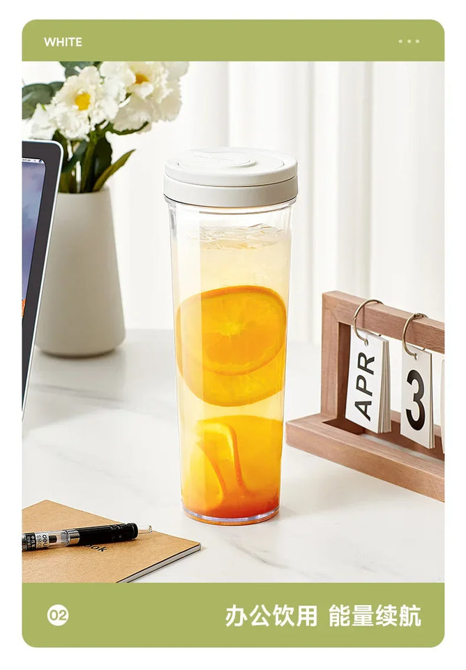 1L cold brew coffee maker manual cold water coffee maker and high capacity water bottle summer portable juice tea coffee kettle
