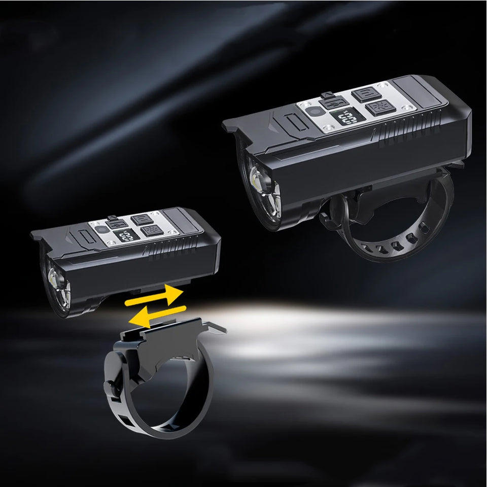 9LED Bike Light Type-C Rechargeable Bicycle Front Lights Intelligent Sensor MTB Flashlight Bike Headlight for Cycling Front Lamp