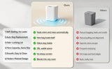 20L Automatic Self Changing Trash Can Self Sealing Self Bagging Motion Sensor Touchless Garbage Can for Kitchen Bathroom Office