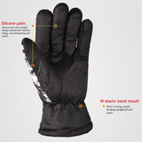 Mens Bike Gloves Full Finger Ski Gloves Cycling Gloves for Winter (Camo Grey)