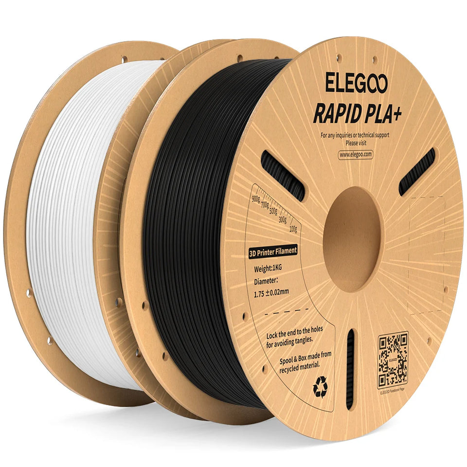 ELEGOO RAPID PLA+ Filament 1.75mm, 3D Printer Filament, Support 30-600mm/s Printing Speed, Compatible with Most FDM 3D Printers