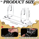 〔W〕1/2pcs Acrylic Fan Display Stands Foldable Fan Stand Holder Space-Saving Desk Organizer For Japanese & Chinese Hand Fans