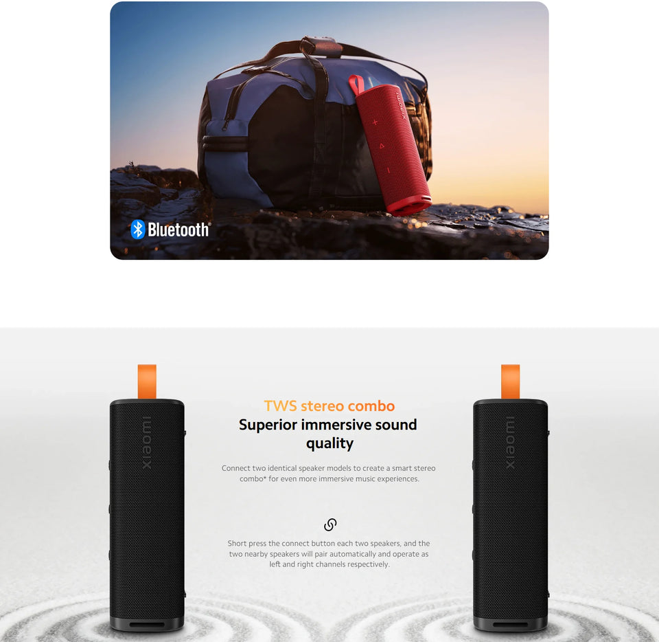 Global Version Xiaomi Sound Outdoor 30W Portable Speaker 12-Hour Ultra-Long Battery Life IP67 Bluetooth 5.4 TWS Stereo Combo