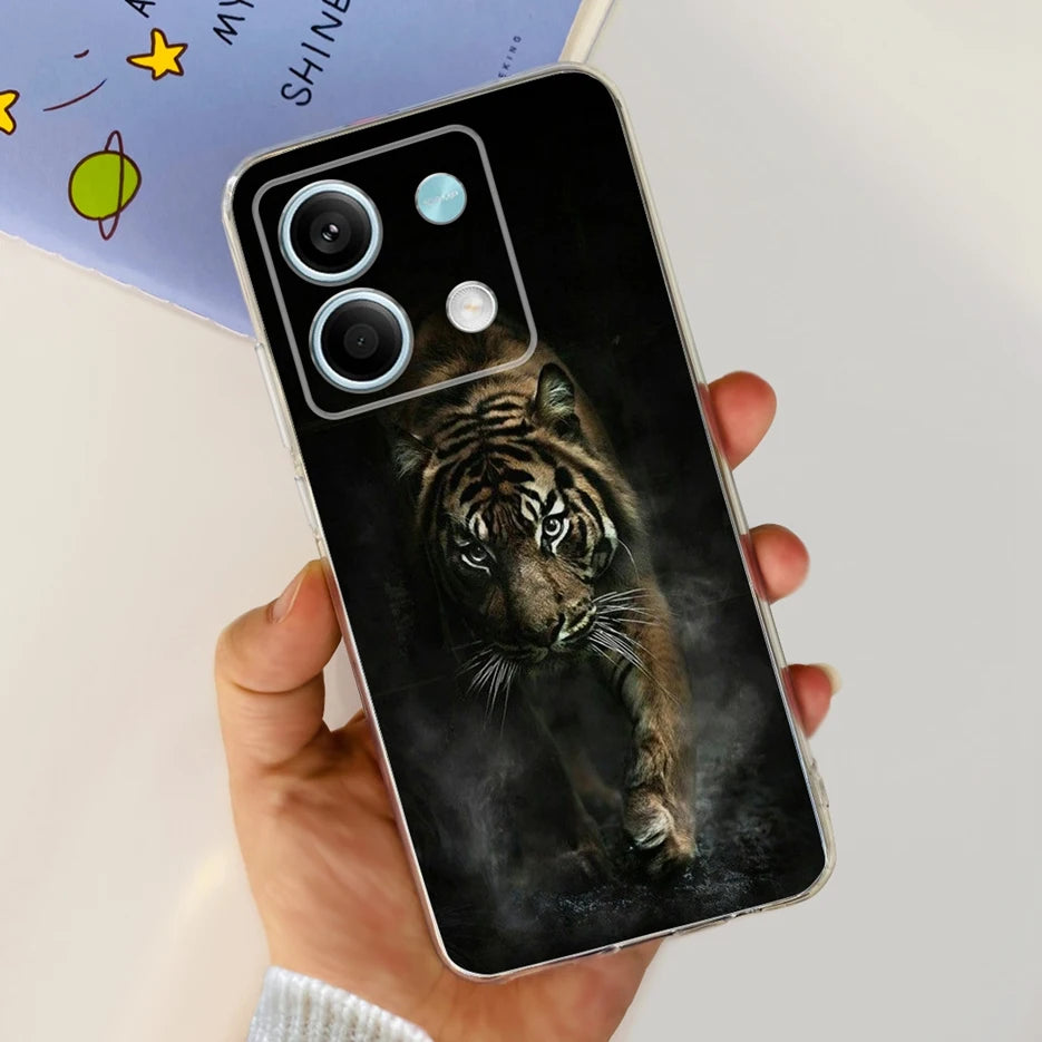 For Xiaomi Redmi Note 13 4G Case Cute Cat Butterfly Cover Soft Silicone Phone Case For Redmi Note 13 Pro Plus Note13 Full Bumper