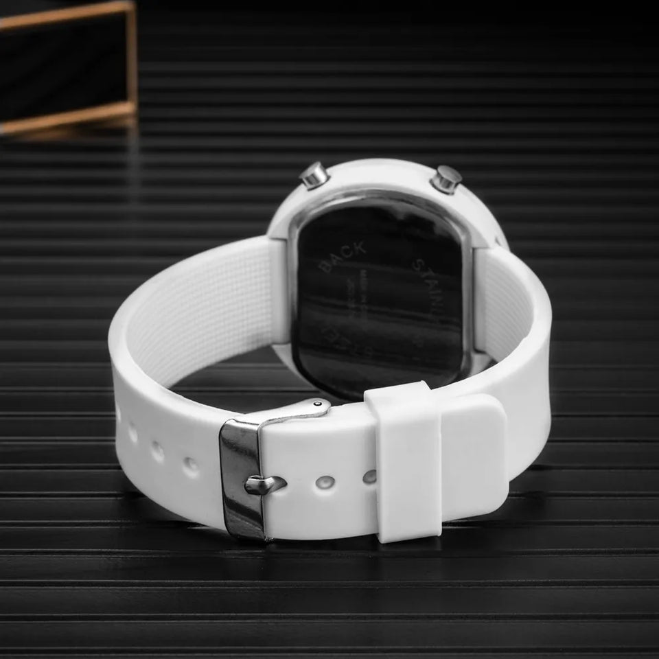 Fashion Women Digital Wrist Watches Simple Round Dial Led Watch for Woman Casual Sport Ladies Electronic Clock reloj digital