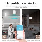 Tuya Wifi Presence Sensor 24Ghz Tuya zigbee motion sensor ZigBee Devices Presence Detector APP Smart Home Security Protector