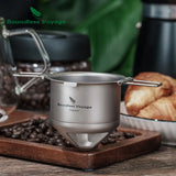 Boundless Voyage Titanium Reusable Coffee Filter Paperless Coffee Filter Metal Coffee Filter Pour Over Coffee Maker Ti6002P