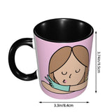 Pink Doctor Nurse Coffee Mugs DIY Customized Enfermera En Apuros Ceramic Milk Tea Mug Cup