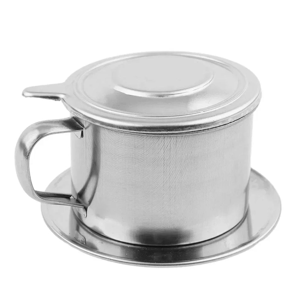 Practical Durable High Quality Hot Sale Coffee Pot Coffee Maker Accessory Stainless Steel Vietnamese Home Silver