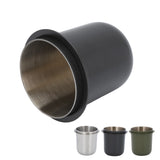 Coffee Dosing Cup 150ml 58mm Stainless Steel Coffee Dosing Cup Powder Feeder Part for Espresso Machine Coffeeware Accessories