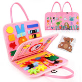 Montessori Toys Busy Board Sensory Activity Developing Board for Motor Skills,Learning Board for Toddlers  Christmas Gift