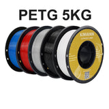 KINGROON 5KG PLA TPU PETG Filament Mix color 1.75mm 3D Printer Plastic No Bubble Spool 3D Printing Materials Wholesales
