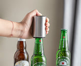 Automatic Beer Bottle Opener Stainless Steel Beer Opener Portable Push Down Wine Beer Cap Opener Kitchen Gadgets Party Gift