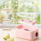 Electric Egg Boiler Automatic Cooker Rapid Egg Boiler Breakfast Machine Multi-Function Egg Cooker 2 Eggs Portable Food Steamer