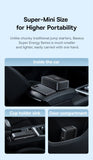 Baseus 4 In 1 Car Jump Starter with LED Lighting 600A Portable Car Battery Charger Power Bank Tire Inflator Pump Air Compressor