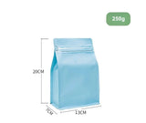 StoBag 50pcs 250g Coffee Beans Packaging Bag with Valve Aluminum Foil Heat Sealing for Powder Tea Nuts Storage Reusable Pouch