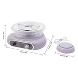 Professional Pottery Wheel Kit-4.7"Turntable Electric Clay Wheel, Adjustable Speed Ceramic Making Machine with 8 Sculpting Tools