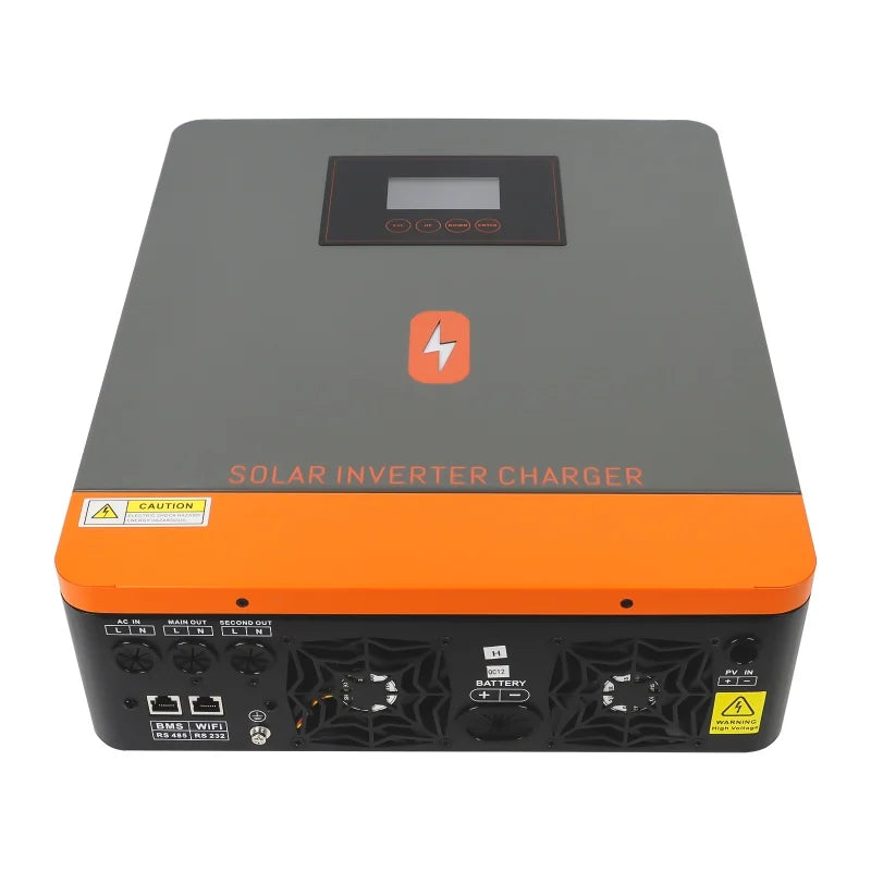 PowMr 3.6KW Solar Hybrid Inverter 120A MPPT Solar Charge 24V DC to 110VAC Pure Sine Wave Inverter Support Lifepo4 for Solar Home