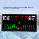 Electronic LED Scoreboard Multifunctional Countdown Match Time Display Electronic Scoreboard Remote Control for Competitions