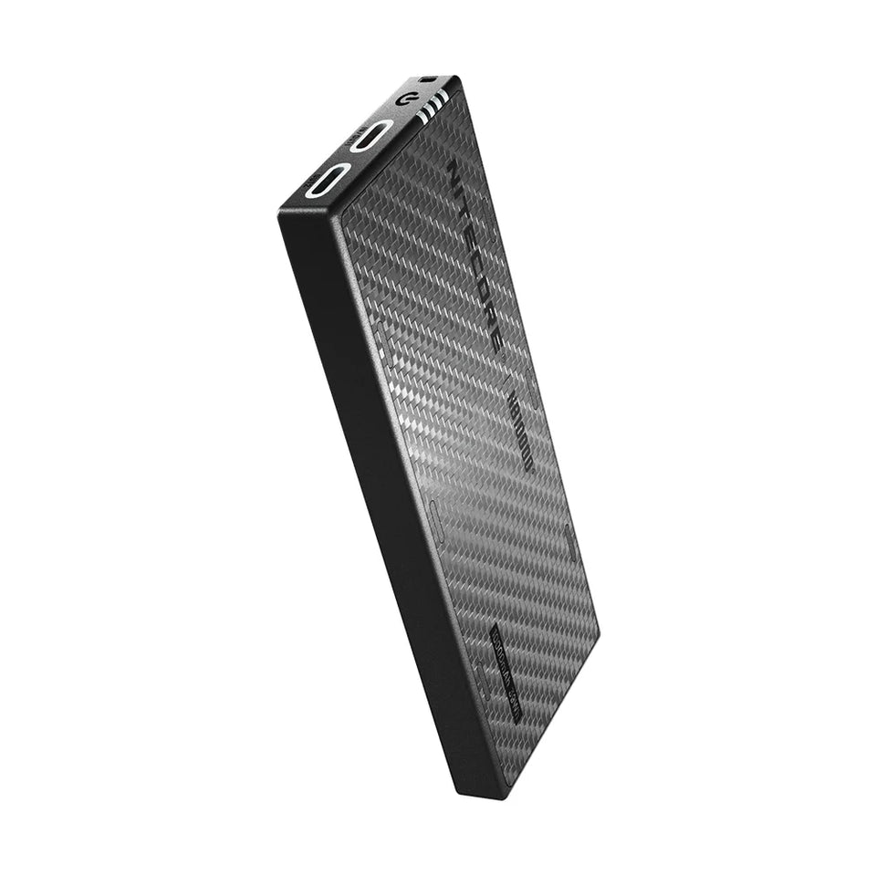NITECORE NB10000 Gen4 10000mAh 9V Carbon Fiber Power Bank 22.5W Fast Charge Mobile Outdoor Powerbank IPX7 Dual USB-C
