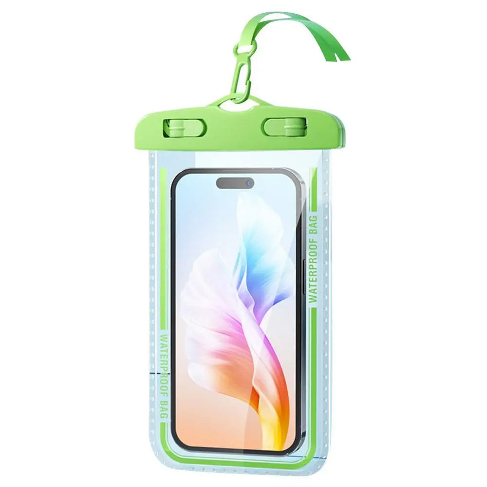 New IPX8 Waterproof Phone Pouch Transparent Touchable Floating Phone Waterproof Bag for Beach Underwater Photography Phone Cover